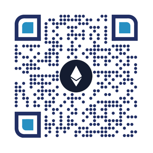 QR code for the Ethereum donation address