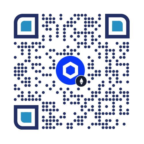 QR code for the Chainlink donation address