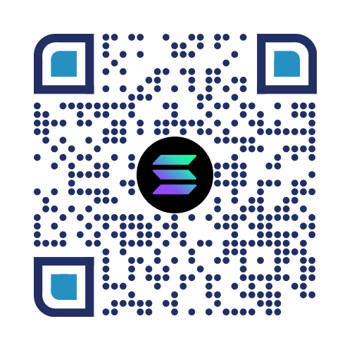 QR code for the Solana donation address
